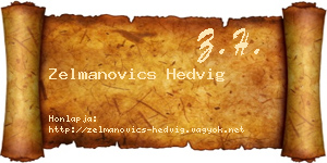 Zelmanovics Hedvig névjegykártya